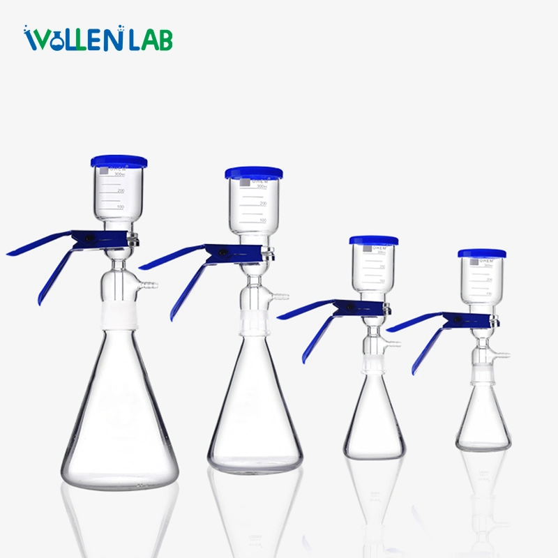 Laboratory Glass Funnel Good Press-Resistance and Leakproofness Vacuum Filter Solvent Filtration Apparatus